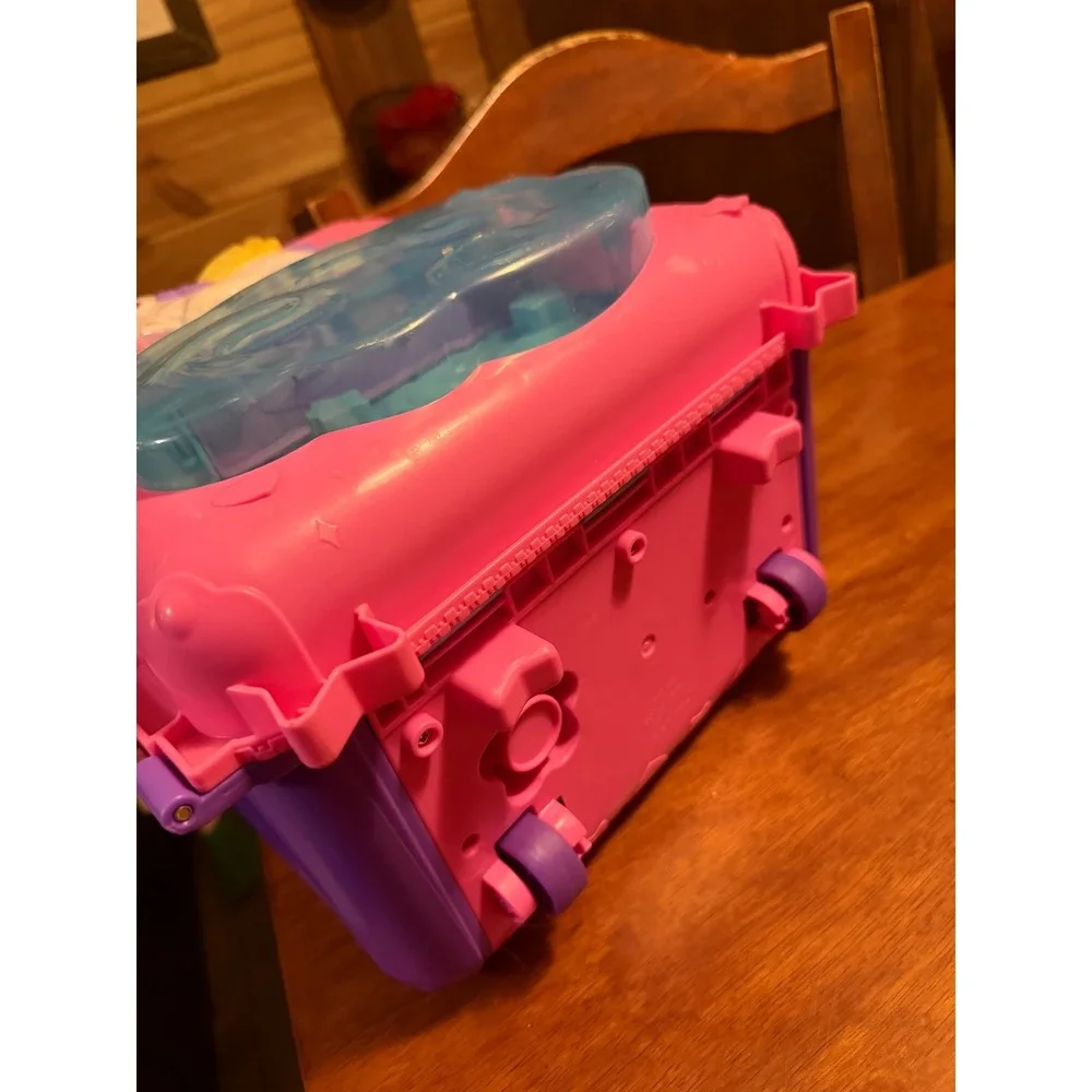 Polly Pocket Rainbow Funland Theme Park Backpack Playset Unicorn Carnival Toy